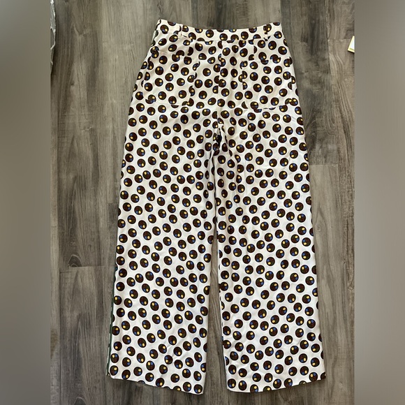 Tory Burch 100% Silk Wide Leg Pant Size 8 - Picture 8 of 8